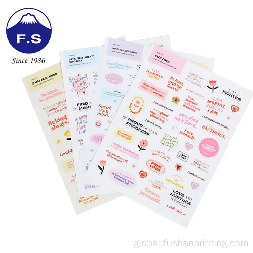 Recycled Products Stickers Recycled Customized Coated Paper Adhesive Products Stickers Manufactory